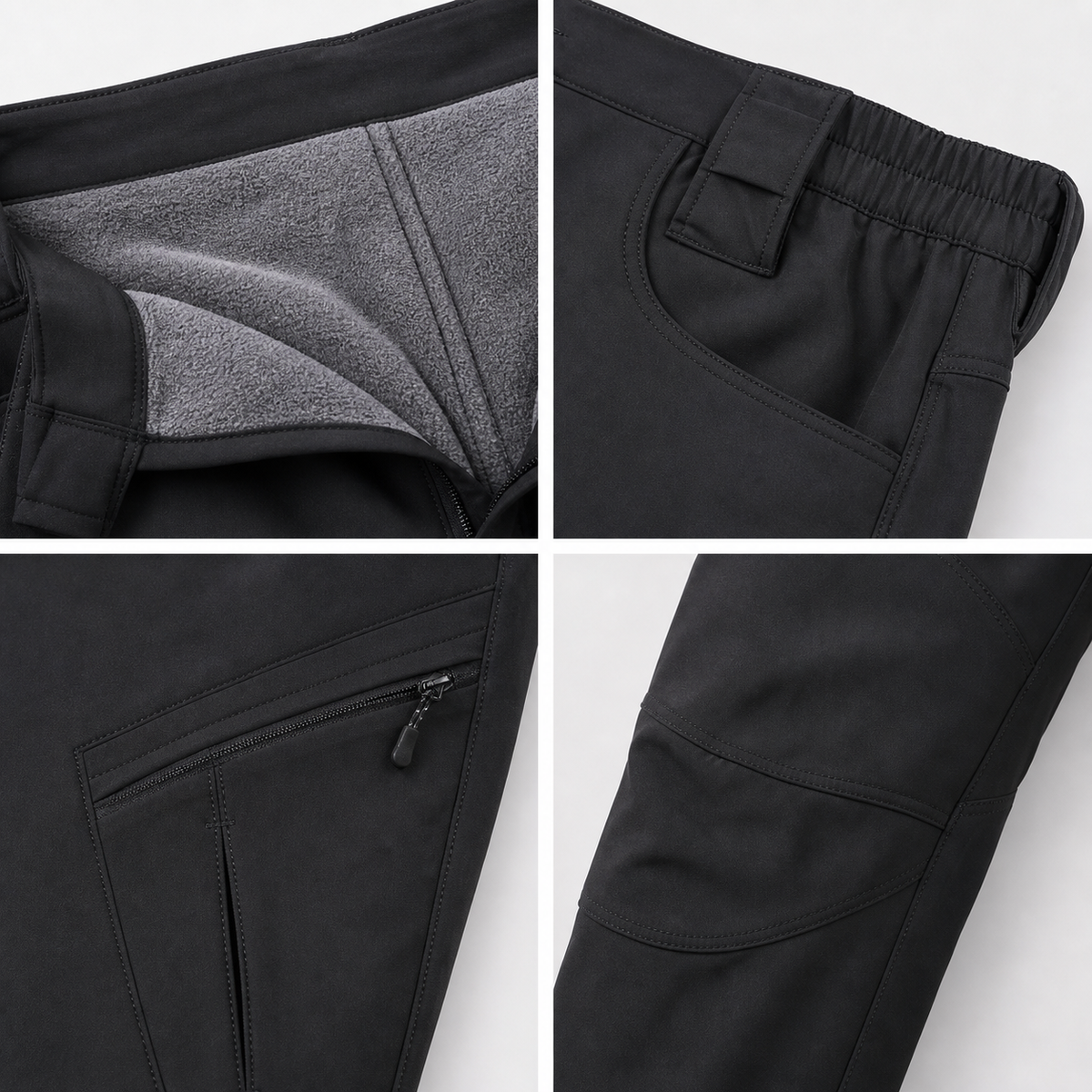 Men's Fleece-Lined Hiking Trousers