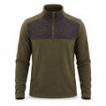 Rosedale men's half-zip fleece — olive white