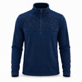 Rosedale men's half-zip fleece — navy white