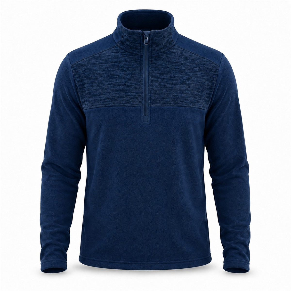 Rosedale men's half-zip fleece — navy white
