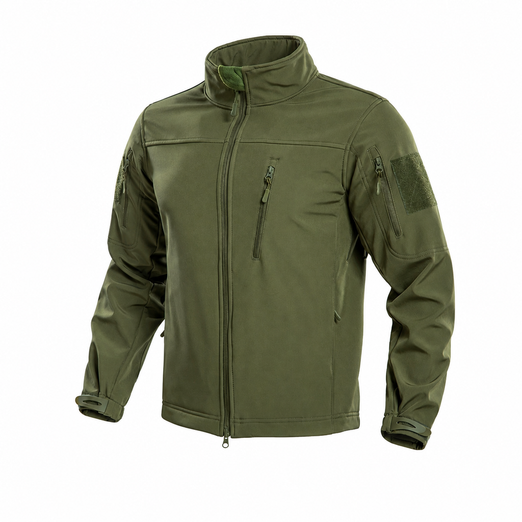 Men's Fleece-Lined Tactical Softshell Jacket