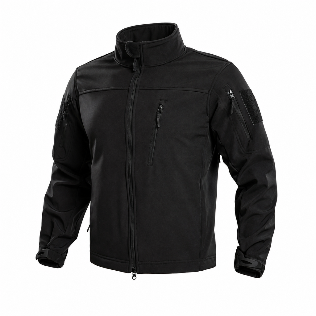 Men's Fleece-Lined Tactical Softshell Jacket
