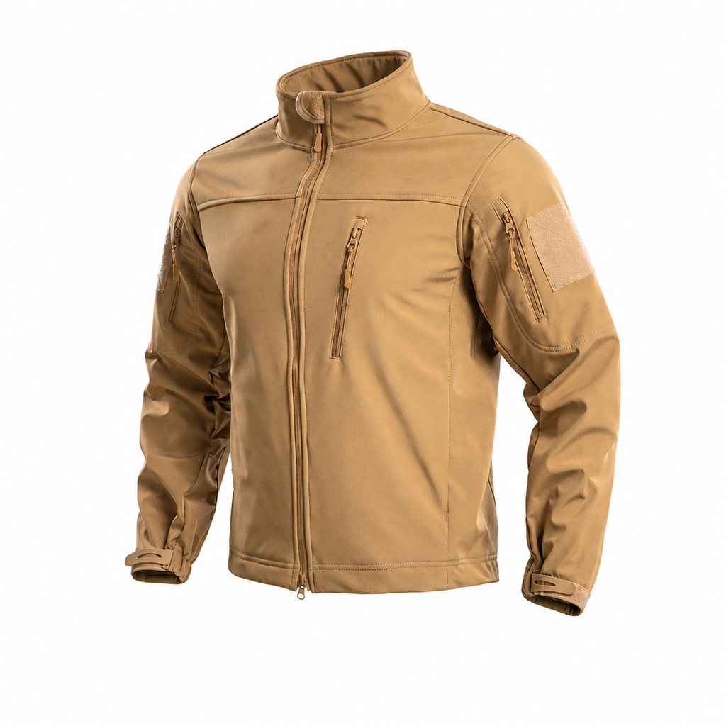 Men's Fleece-Lined Tactical Softshell Jacket