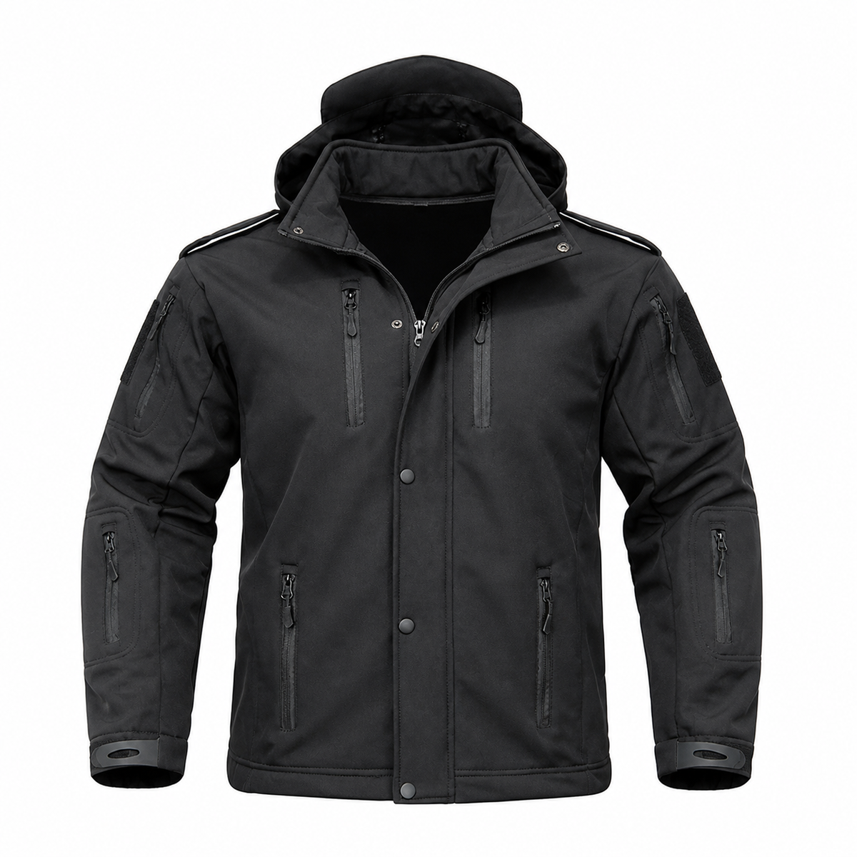 Men's Hooded Fleece-Lined Softshell Jacket