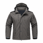 Men's Hooded Fleece-Lined Softshell Jacket
