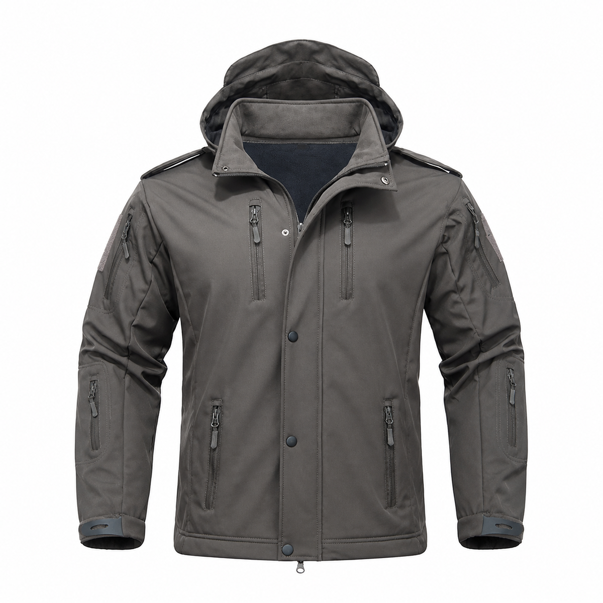Men's Hooded Fleece-Lined Softshell Jacket