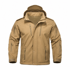 Men's Hooded Fleece-Lined Softshell Jacket