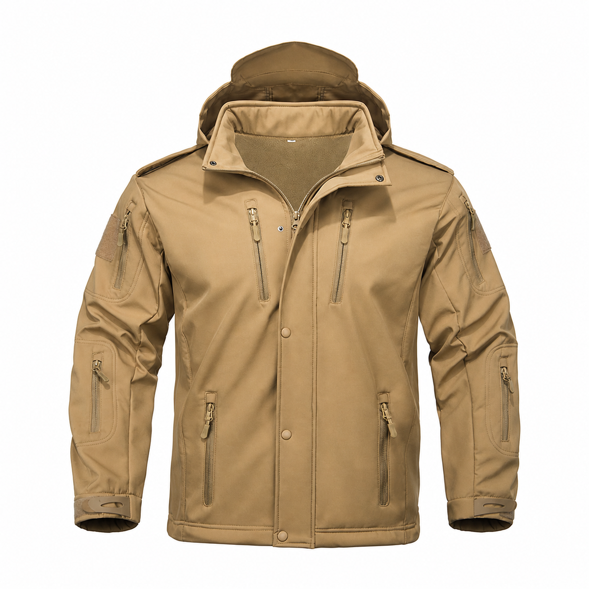 Men's Hooded Fleece-Lined Softshell Jacket