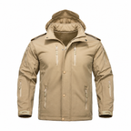 Men's Hooded Fleece-Lined Softshell Jacket