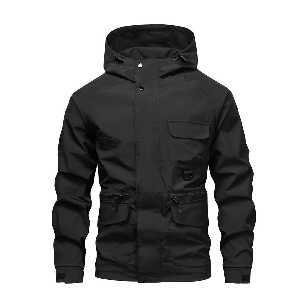 Helvellyn Men's Windproof Utility Jacket - black white