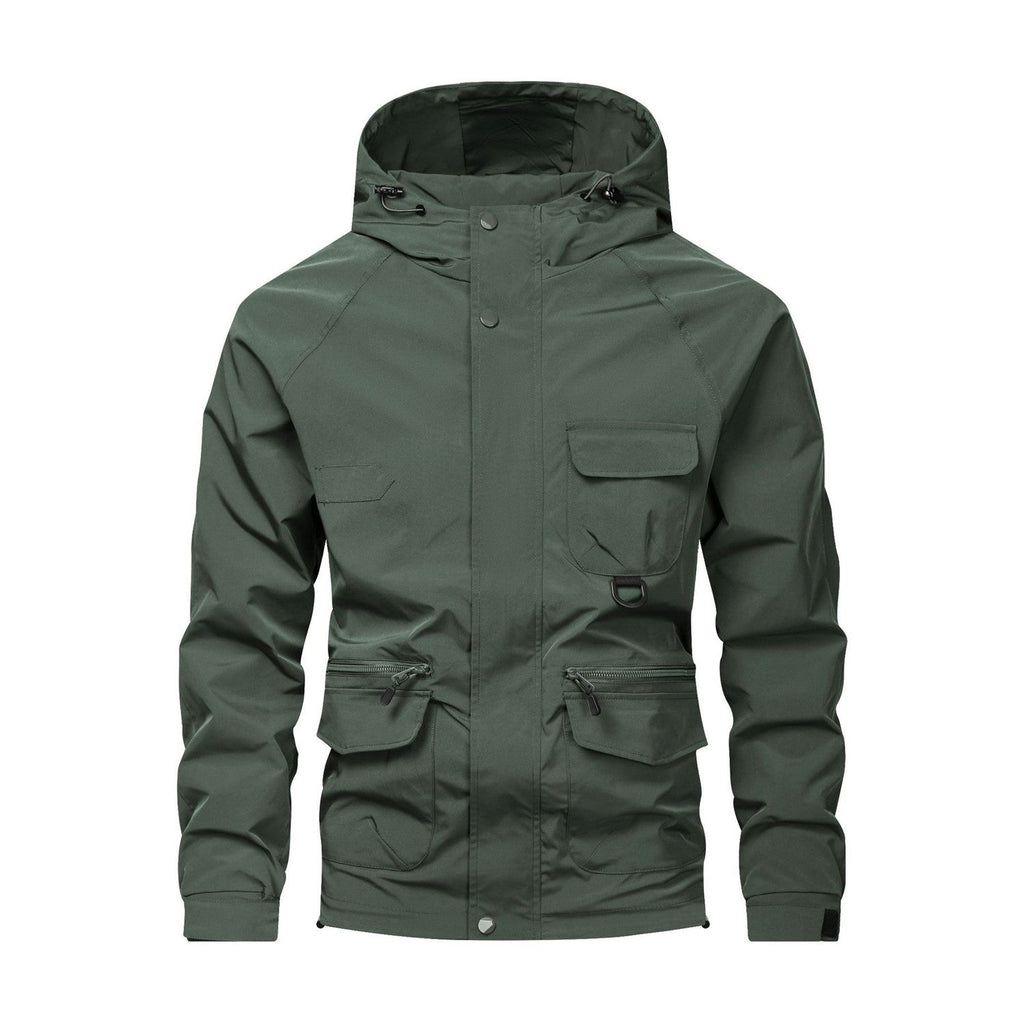 Helvellyn Men's Windproof Utility Jacket - sage green white