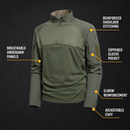 Men's Tactical Combat Shirt – Long-Sleeve Outdoor Work Top
