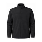 Malham fleece-lined softshell jacket — men black white