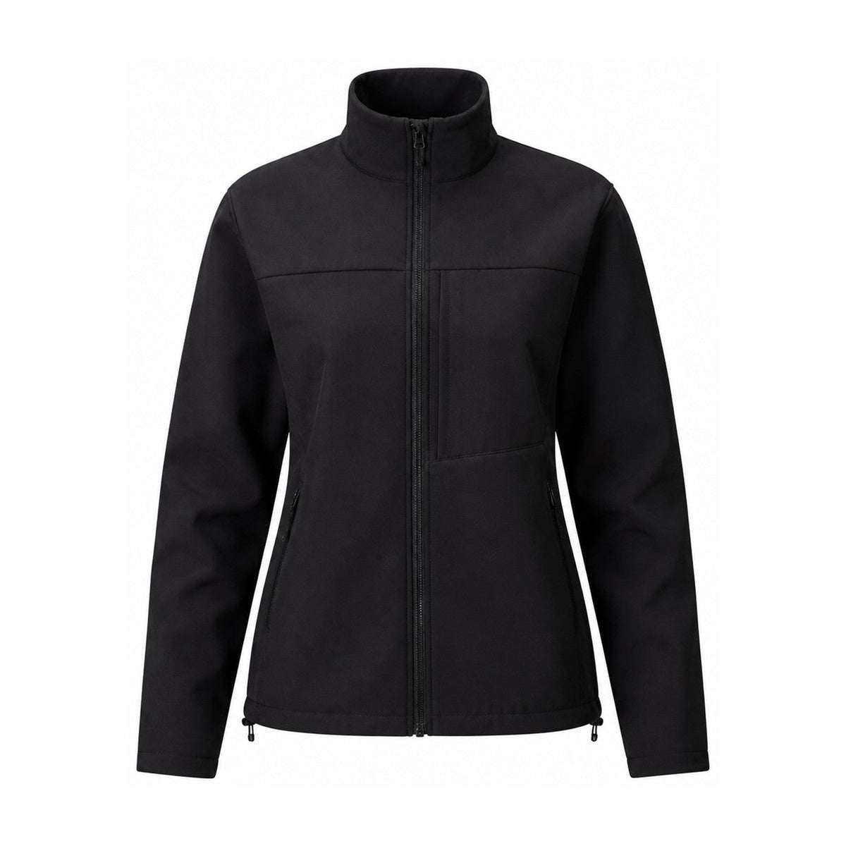 Malham fleece-lined softshell jacket — women black white