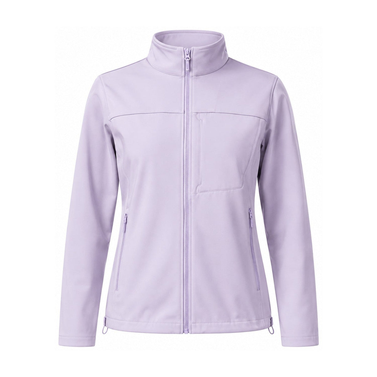 Malham fleece-lined softshell jacket — women purple white