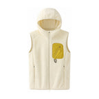Rydal hooded fleece gilet — ivory white feed