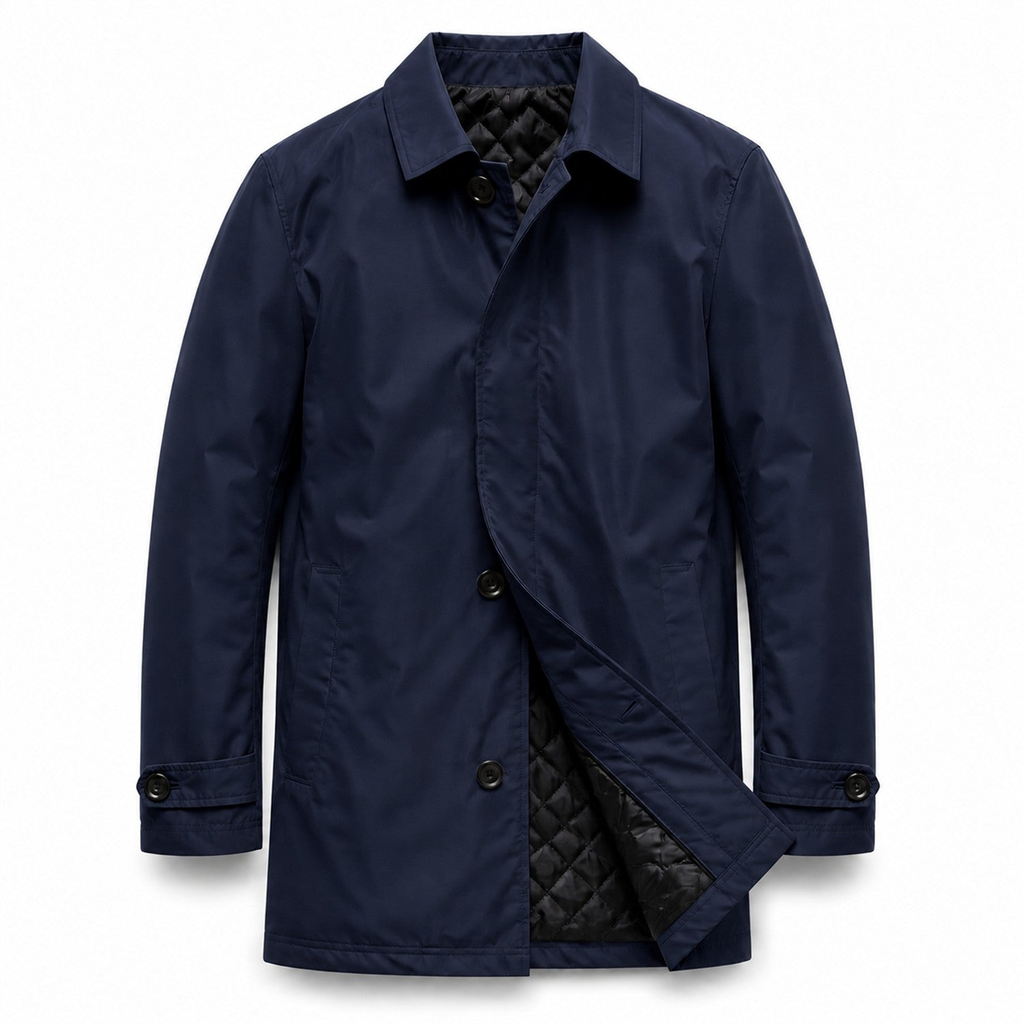 Ashdown Men's Lightweight Insulated Coat - navy white