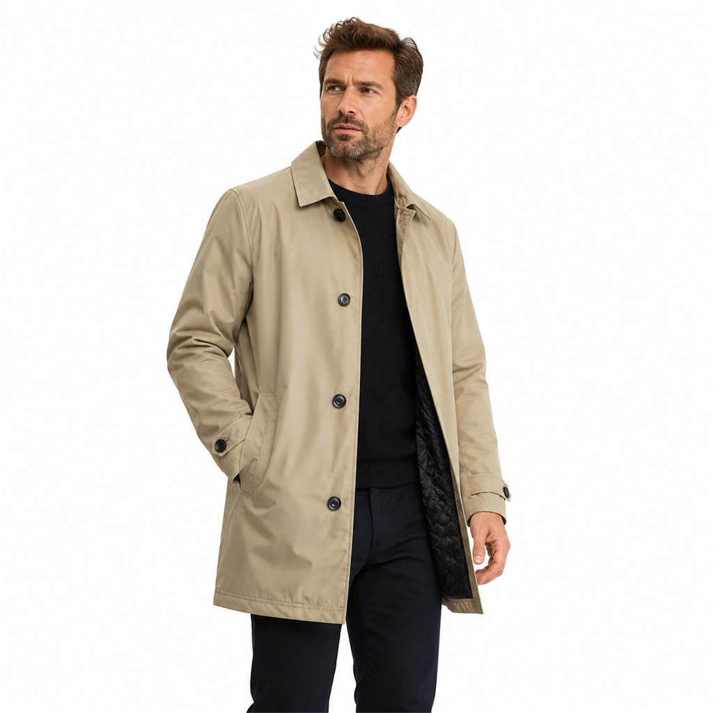 Ashdown Men's Lightweight Insulated Coat - khaki model