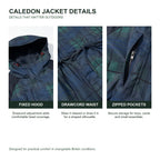 Caledon Women's Tartan Drawcord Jacket - feature details
