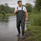 Heavy-Duty Chest Waders with Cleated Boots | Anti-Stick Lining