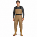 Heavy-Duty PVC Chest Waders with Boots | Reinforced Knees & Anti-Stick Lining