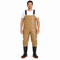 Heavy-Duty PVC Chest Waders with Boots | Snag-Free Design & Inner Pocket