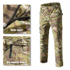 Men’s Military-Style Waterproof Ripstop Tactical Suit Outdoor Combat Uniform Set