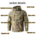 Men’s Military-Style Waterproof Ripstop Tactical Suit Outdoor Combat Uniform Set