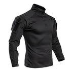 Men's Tactical Combat Shirt – Quarter Zip Training Shirt with Sleeve Pocket