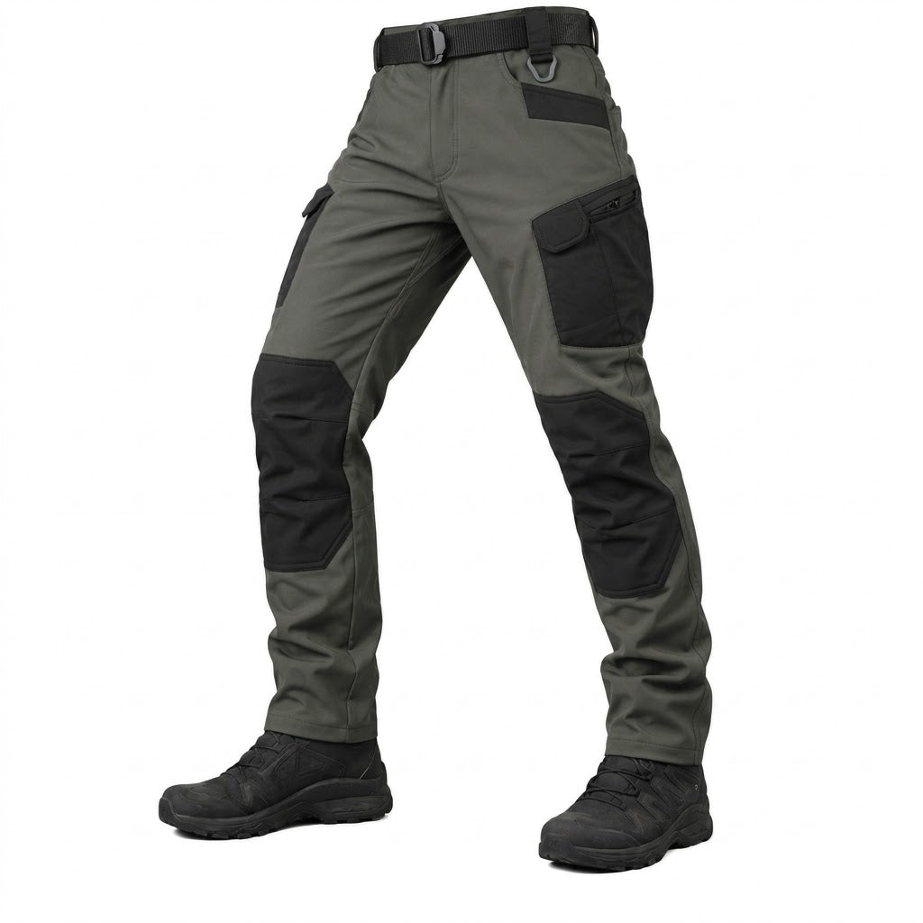 TWS Men’s Softshell Fleece-Lined Reinforced Water-Resistant Tactical Trousers