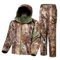 TWS Ultra Silent Hunting Suit Men's Water Resistant Softshell Clothes Camouflage Field Gear