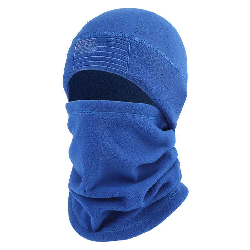 TWS Warm Fleece Beanie Hat & Neck Scarf Set for Winter Outdoor Wear