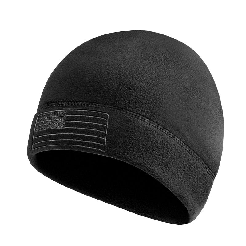 TWS Warm Fleece Beanie Hat & Neck Scarf Set for Winter Outdoor Wear