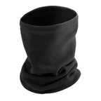 TWS Warm Fleece Beanie Hat & Neck Scarf Set for Winter Outdoor Wear