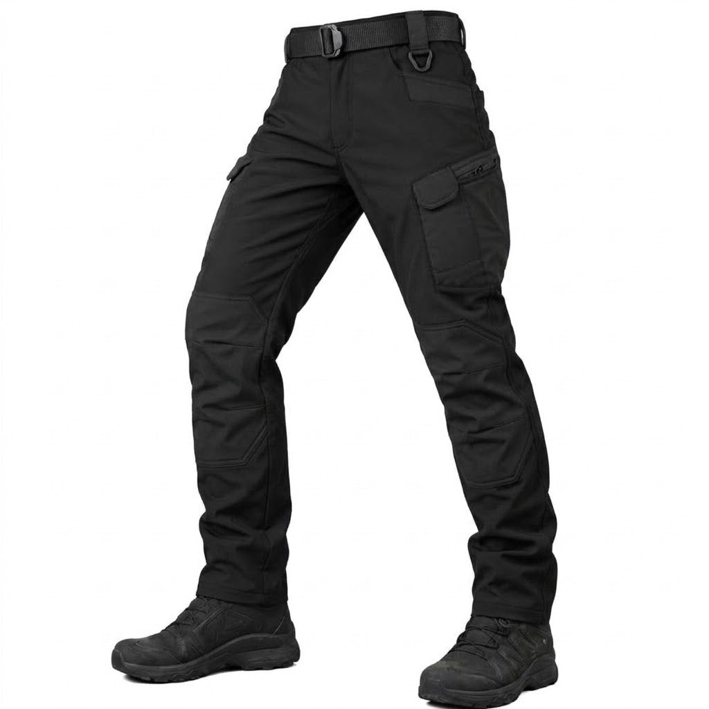 TWS Men’s Softshell Fleece-Lined Reinforced Water-Resistant Tactical Trousers