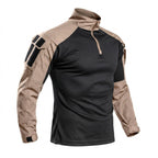 Men's Tactical Combat Shirt – Quarter Zip Training Shirt with Sleeve Pocket