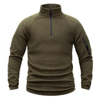 TWS Men’s Half-Zip Fleece Pullover with Sleeve Pocket