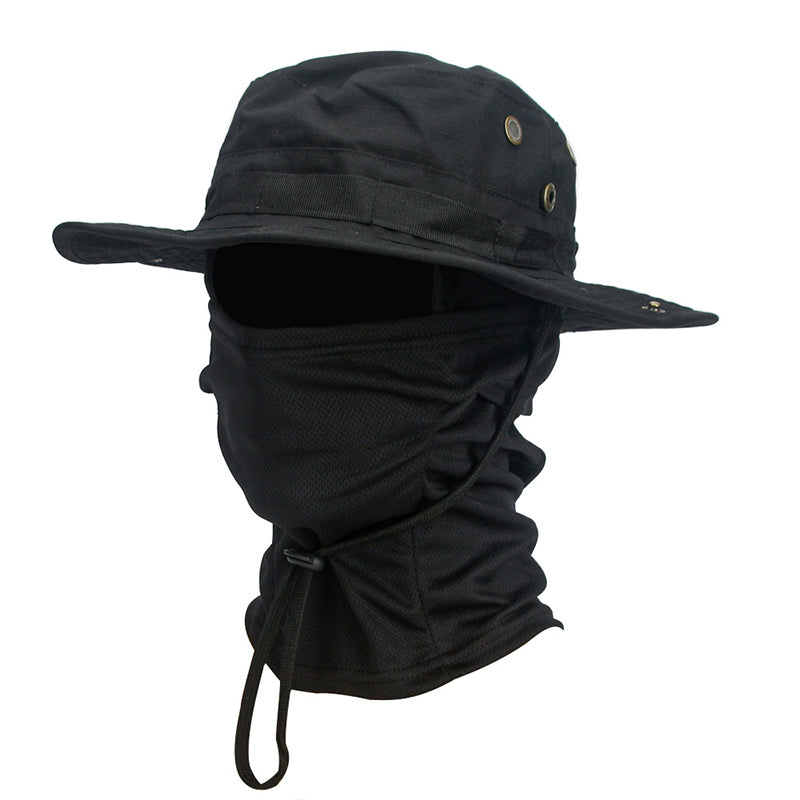 TWS UV Protection Boonie Hat with Balaclava – For Fishing, Hiking, Hunting & Military Use