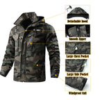 Men’s Softshell Fleece-Lined Waterproof Outdoor Jacket & Trousers Set