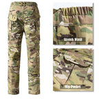 Men’s Military-Style Waterproof Ripstop Tactical Suit Outdoor Combat Uniform Set