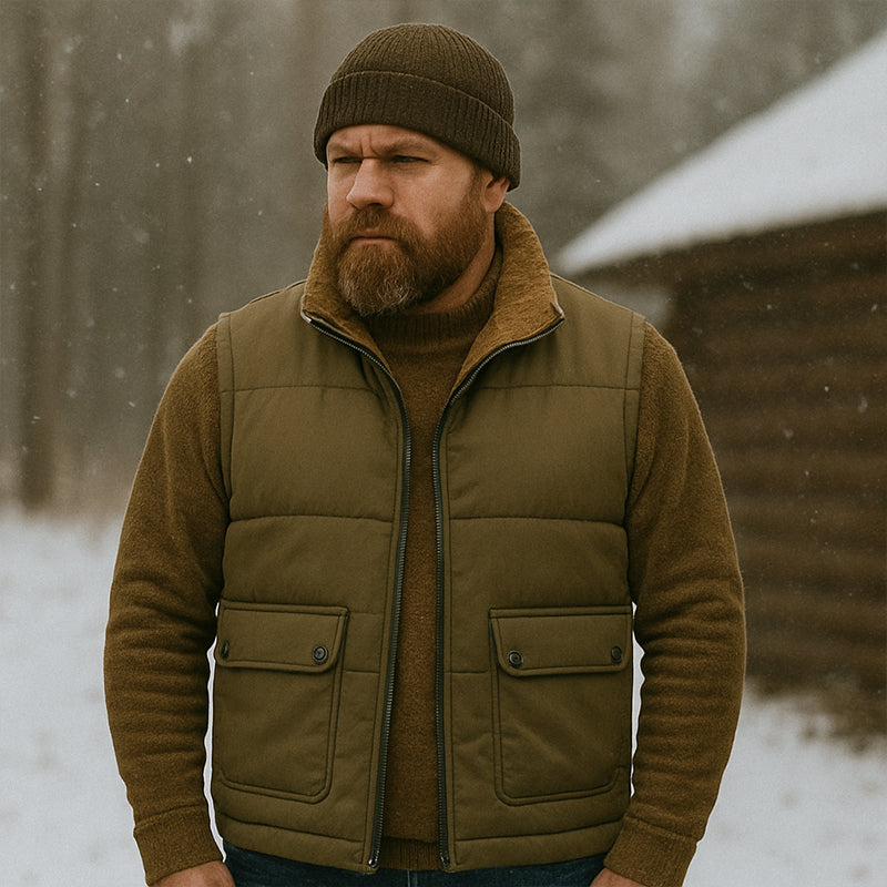 Men’s Thermal Outdoor Utility Vest – Lightweight Insulated Bodywarmer