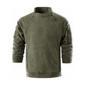 Kielder men's zip-neck fleece pullover - olive white