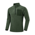 Whinlatter men's half-zip fleece - green white