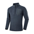 Whinlatter men's half-zip fleece - dark grey white