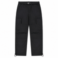 Men's cargo walking trousers — black