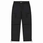 Men's cargo walking trousers — black