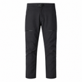 Men's water-repellent walking trousers — black