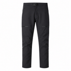 Men's water-repellent walking trousers — black