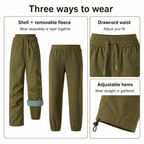 3-in-1 outdoor trousers — details