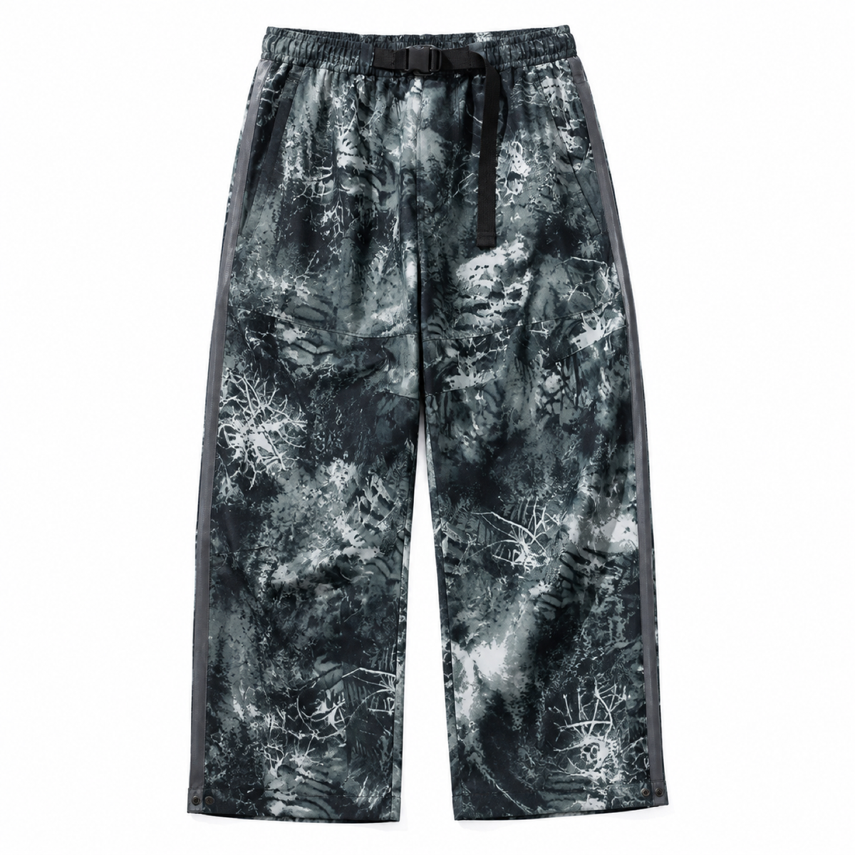 Men's side-zip walking trousers — camo